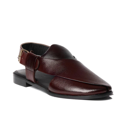 Maroon Peshawari Chappal