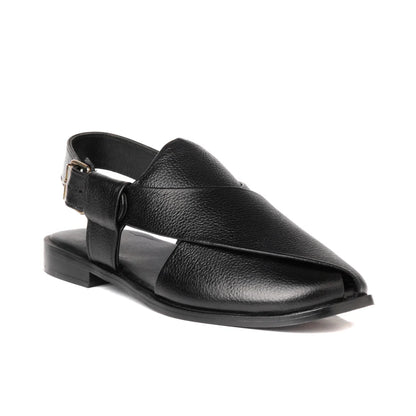 Black Peshaweri Chappal