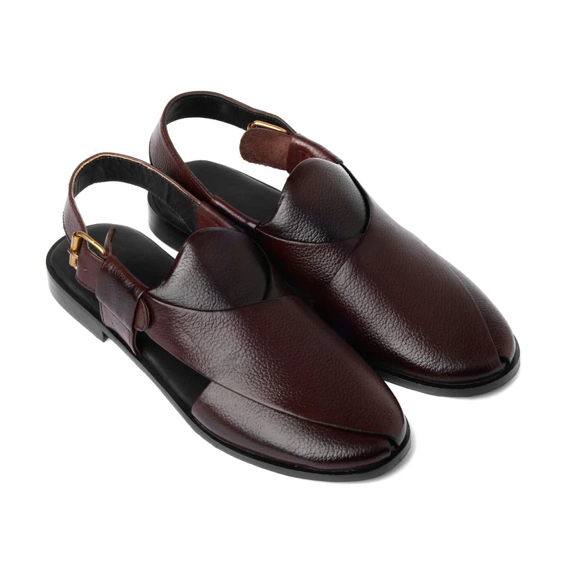Maroon Peshawari Chappal