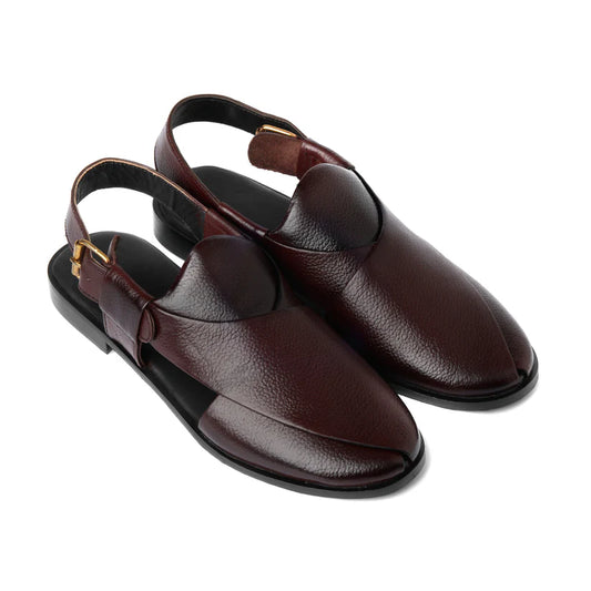 Maroon Peshawari Chappal