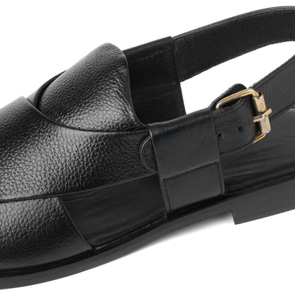 Black Peshaweri Chappal