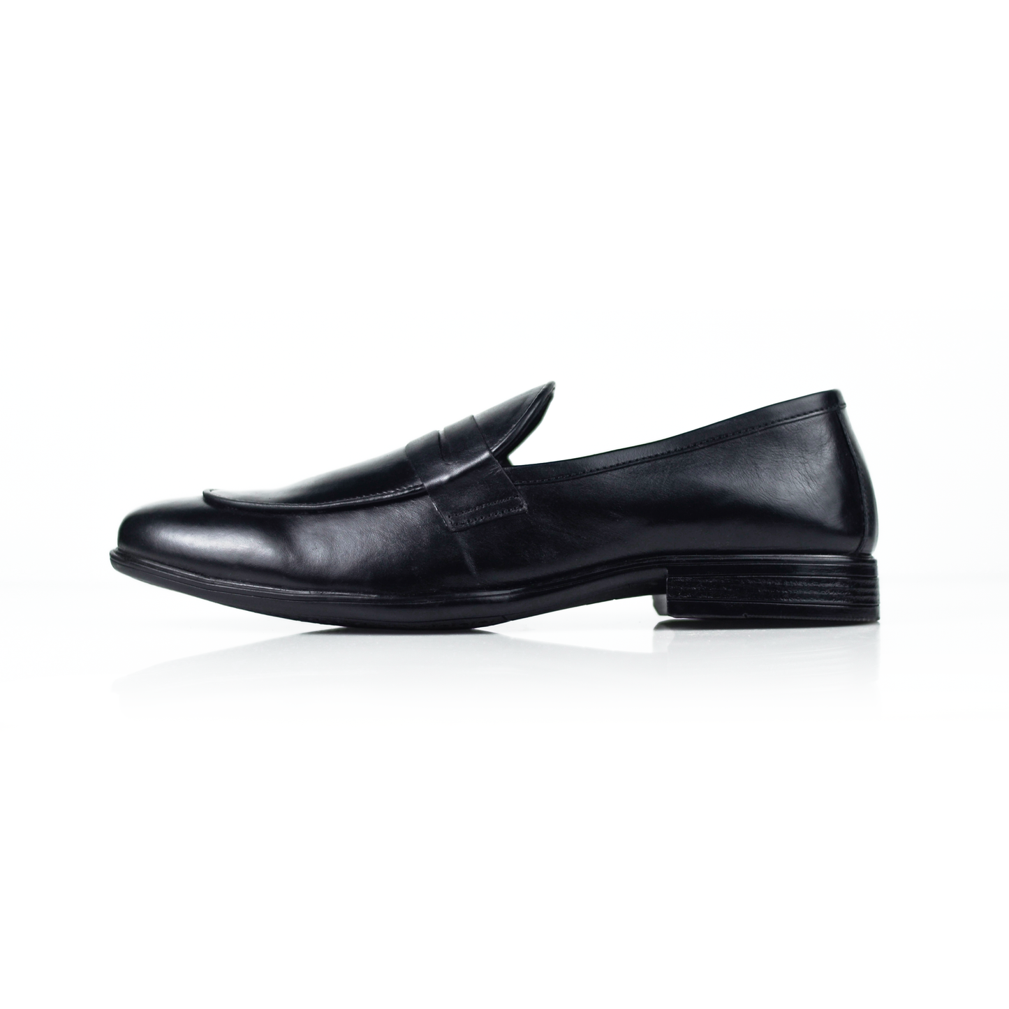 Elnoir Black Penny Loafers