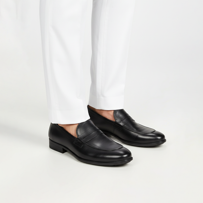 Elnoir Black Penny Loafers